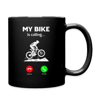Bicycle Cyclists Cyclists Bikers - Full Colour Mug - black - Right