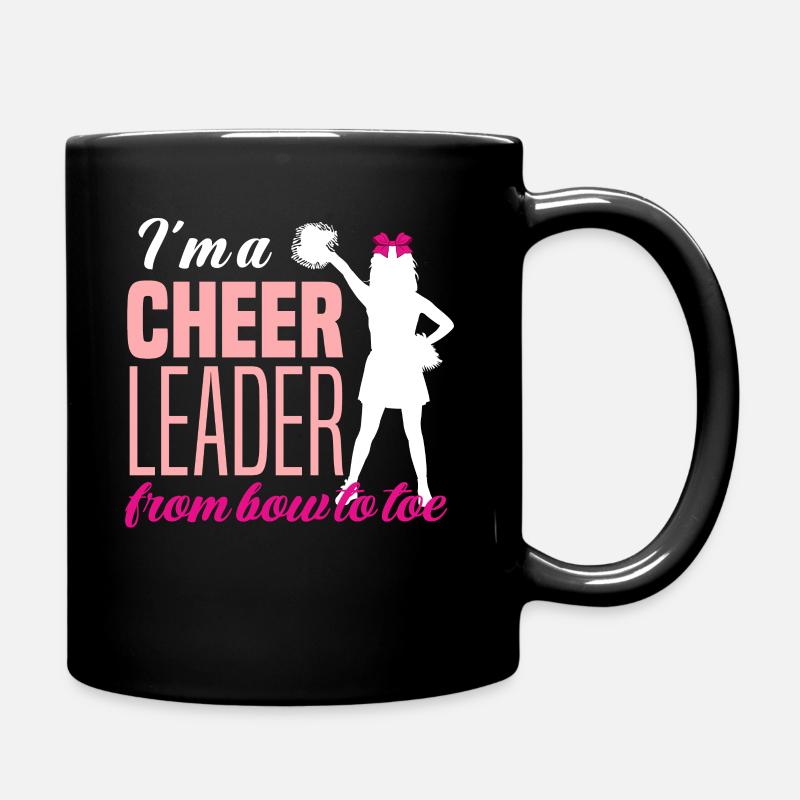 Lustiges Cheerleader Cheerleading Geschenk - Tasse einfarbig - Schwarz