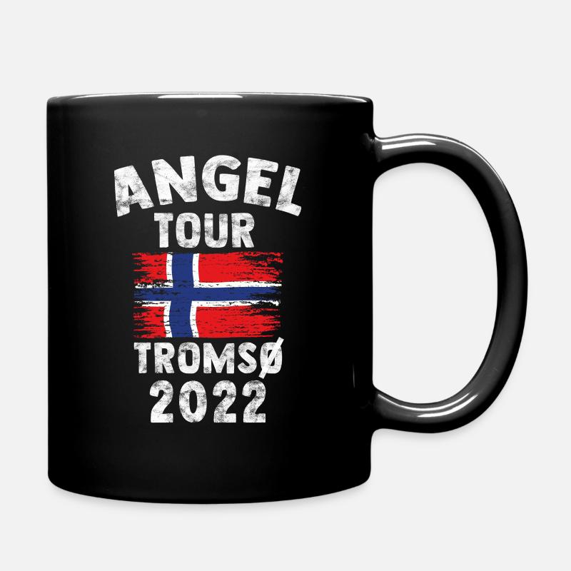 TROMSÖ - Angel Tour 2022 Norwegen Geschenk - Tasse einfarbig - Schwarz
