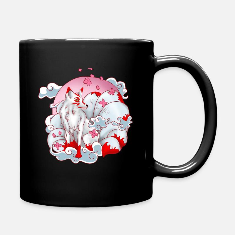 renard japon - Mug uni - noir
