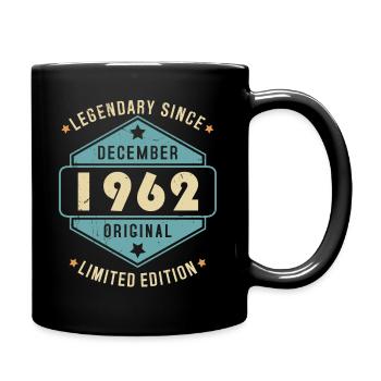 Décembre 1962 Vintage Retro Anniversaire - Mug uni - noir - Droite