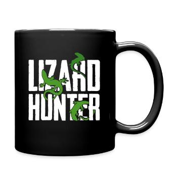 Chasseur de lézard drôle de gecko - Mug uni - noir - Droite