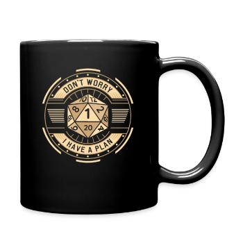 Ne vous inquiétez pas, j’ai un plan D20 RPG player - Mug uni - noir - Droite