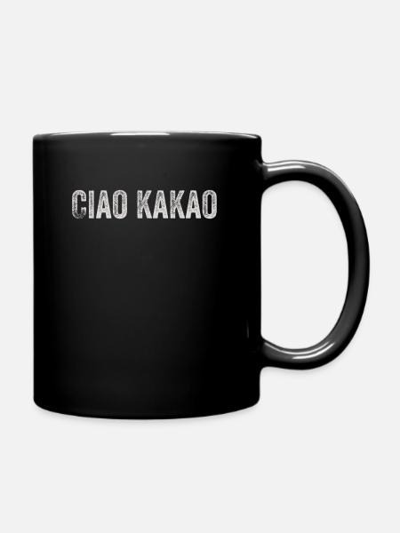 Ciao Kakao - Tasse einfarbig - Schwarz