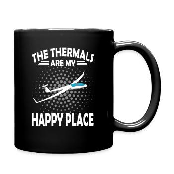 Les Thermes sont mon endroit heureux - Mug uni - noir - Droite