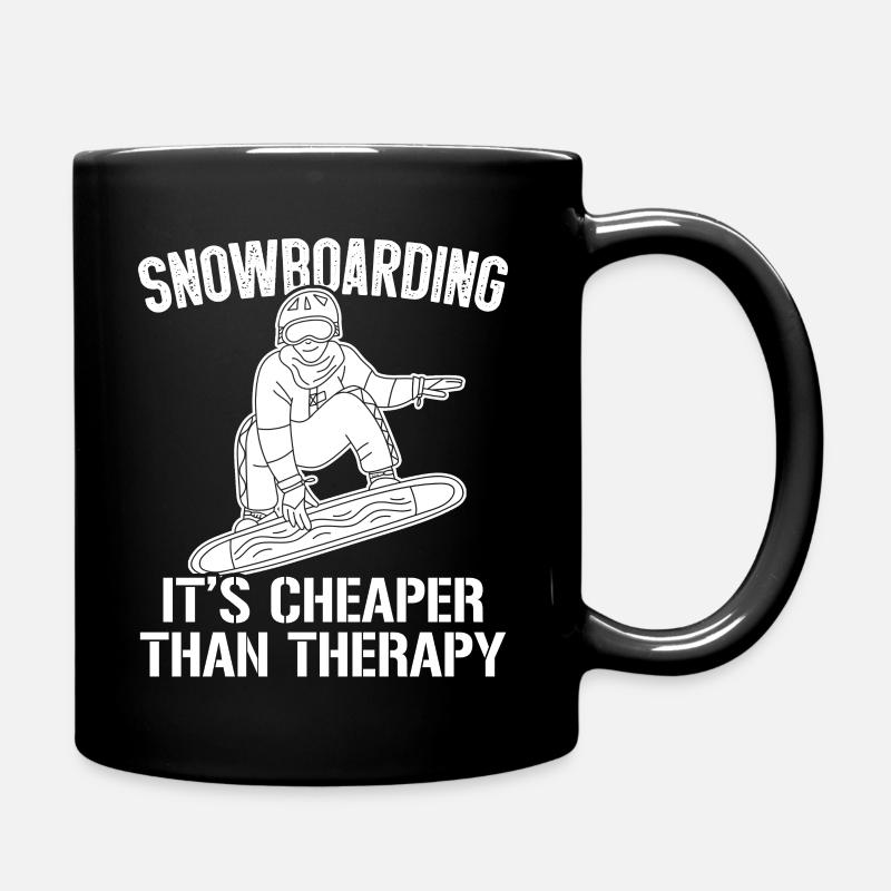 SNOWBOARDING Snowboard - Full Colour Mug - black