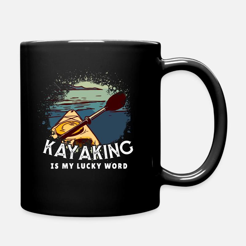 Kanu Kayaker - Tasse einfarbig - Schwarz