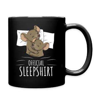 Souris Chemise de couchage Souris Cadeau - Mug uni - noir - Droite