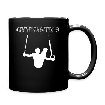 Gymnastics Geräteturnen Kunstturnen - Tasse einfarbig - Schwarz - Rechts