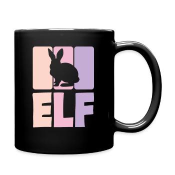 11. Geburtstag Mädchen 11 Jahre Kaninchen Hase - Tasse einfarbig - Schwarz - Rechts