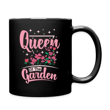 Reine du jardin - Mug uni - noir - Droite