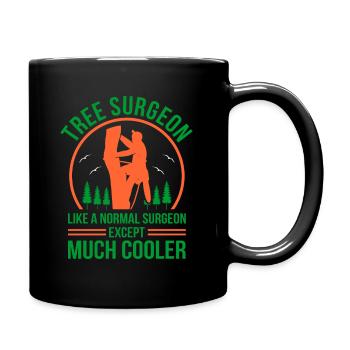 Funny Aborist Chainsaw Gift - Full Colour Mug - black - Right