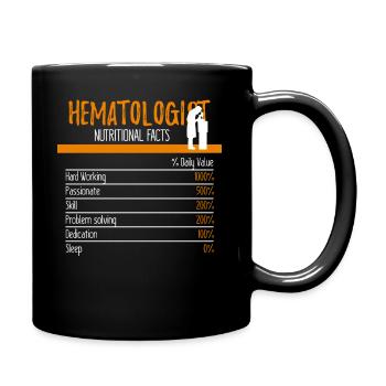 Hematologist Ingredients - Full Colour Mug - black - Right