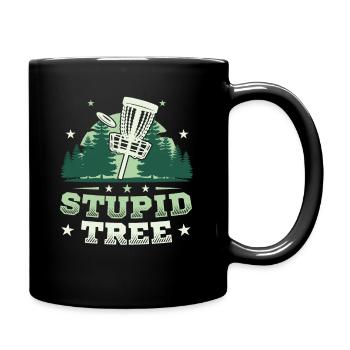 Frisbee Golf Stupid Tree Disc Golf Tee - Full Colour Mug - black - Right