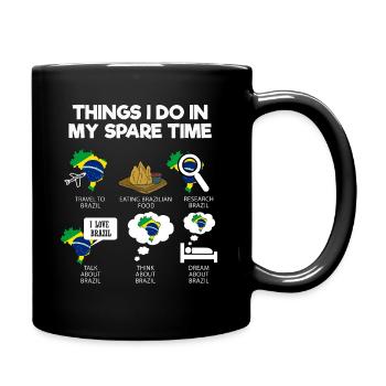Brazil - Full Colour Mug - black - Right