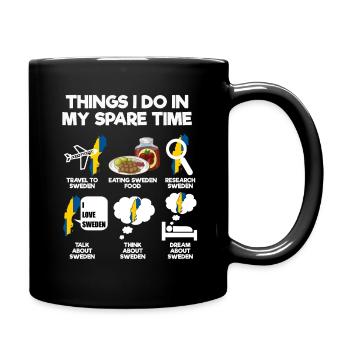 Sweden - Full Colour Mug - black - Right