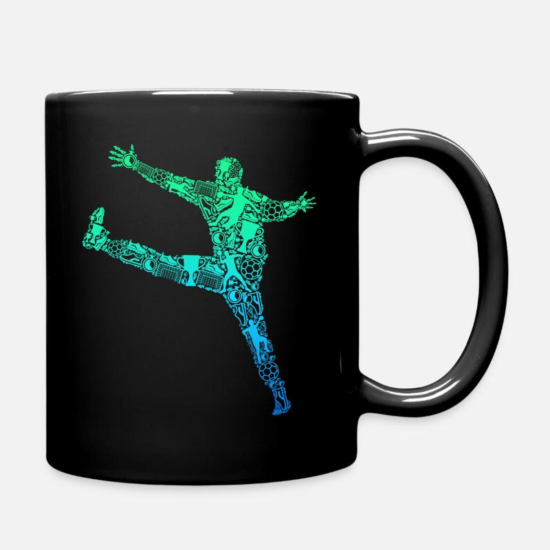 Handball Torwart Handballer Kinder Jungen - Tasse einfarbig - Schwarz