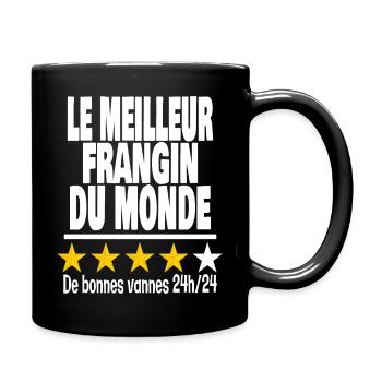 le meilleur frangin du monde - Mug uni - noir - Droite