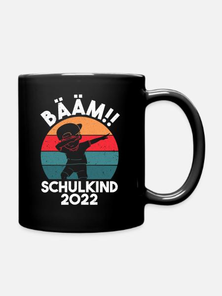 Schulkind 2022 Dabbing Schüler Bääm Einschulung - Tasse einfarbig - Schwarz