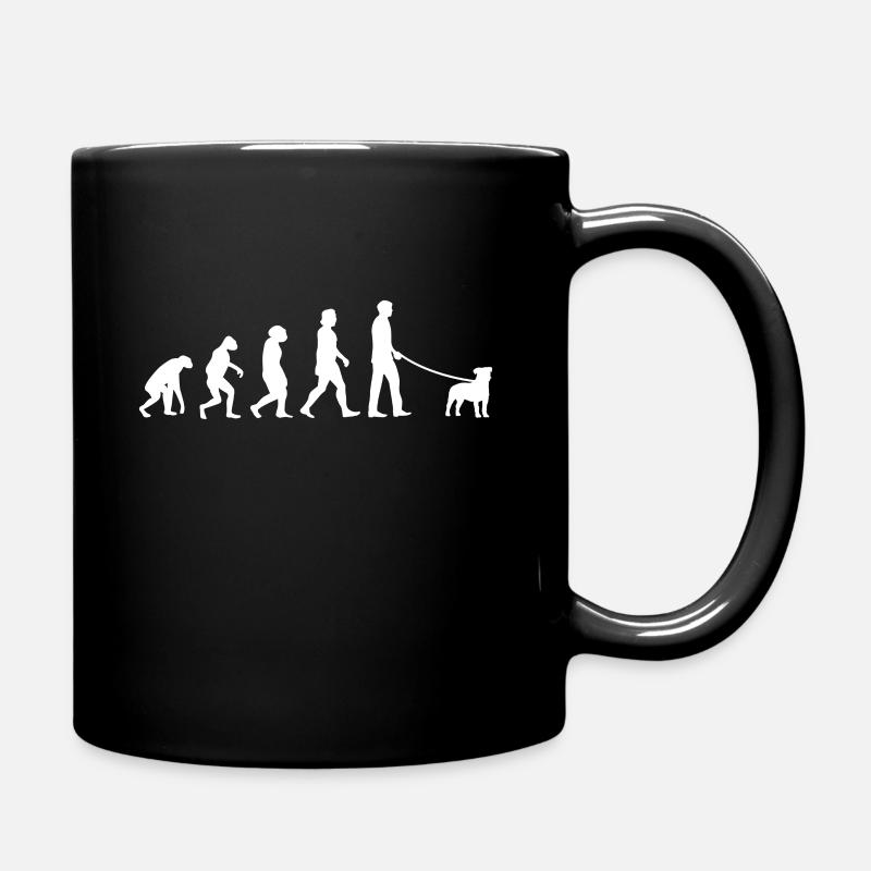 Jack Russell Terrier Evolution - Tasse einfarbig - Schwarz