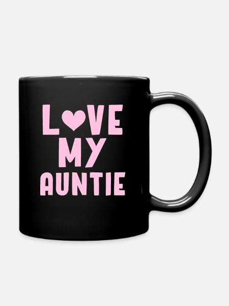 Auntie - Tasse einfarbig - Schwarz