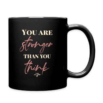 Vous êtes plus fort que vous ne le pensez - Mug uni - noir - Droite