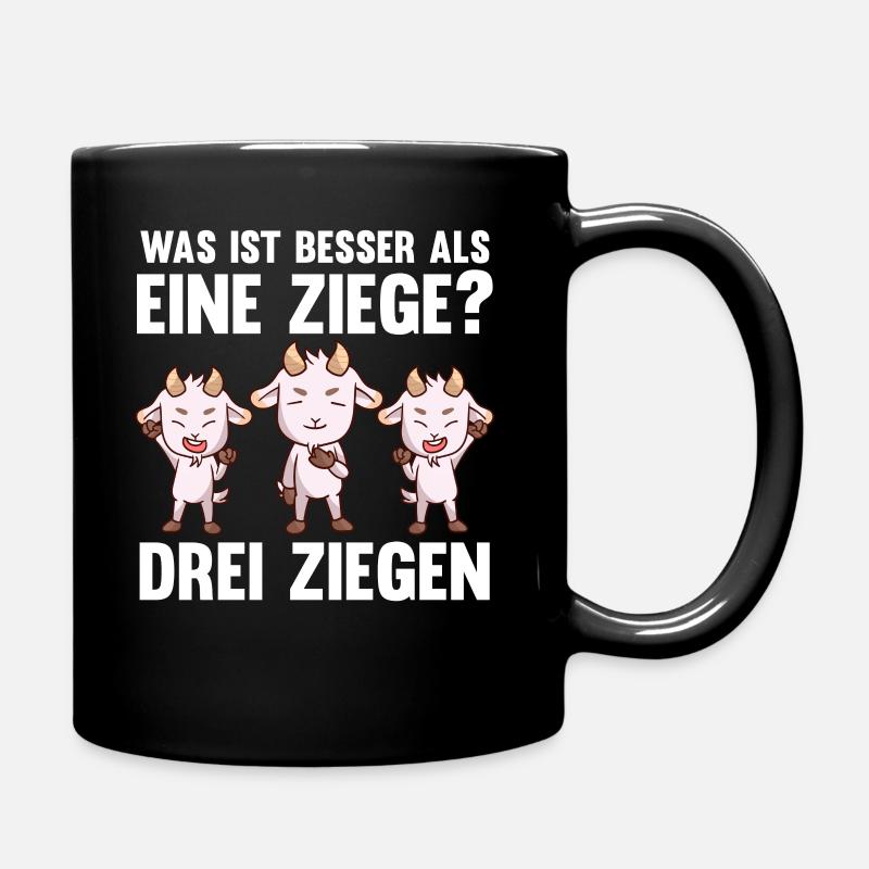 Ziegenbauer Ziegen Ziege - Tasse einfarbig - Schwarz
