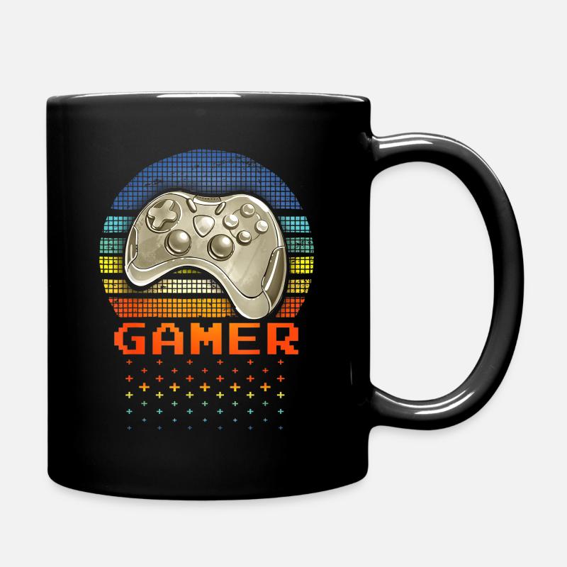 Vintage Gaming Gamer Jeux vidéo - Mug uni - noir