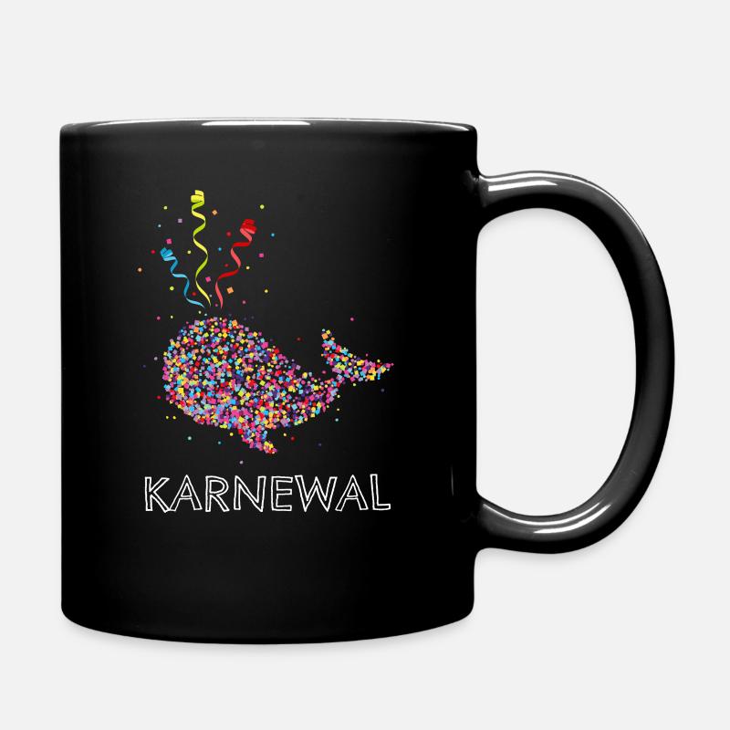 Karneval Kostüm Kostümersatz Fasching - Tasse einfarbig - Schwarz