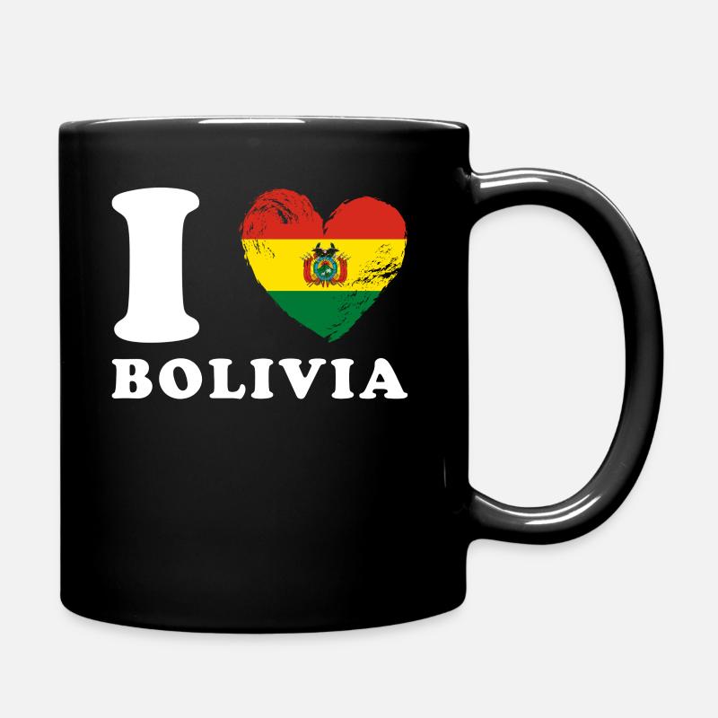 Ich liebe Bolivien - Tasse einfarbig - Schwarz