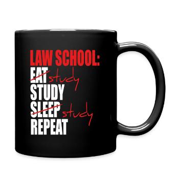 Law School Graduation Law Student Must Haves - Full Colour Mug - black - Right