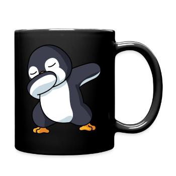 Dabbing Pinguin Pinguin Dab Pinguin Kostüm Jungen - Tasse einfarbig - Schwarz - Rechts