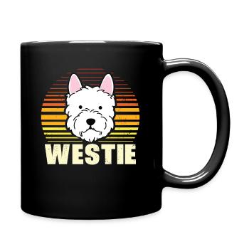 Westie West Highland White Terrier Chien Cadeau - Mug uni - noir - Droite