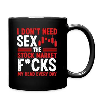 Make Money in the Stock Market Stock Market Trader - Full Colour Mug - black - Right
