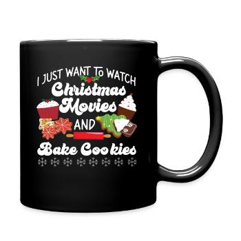 Bake Baking Christmas Movie Cookie - Full Colour Mug - black - Right