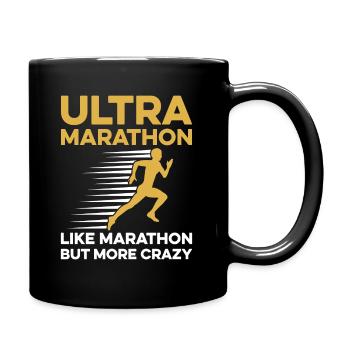 Ultramarathon-Design für einen Ultraläufer - Tasse einfarbig - Schwarz - Rechts