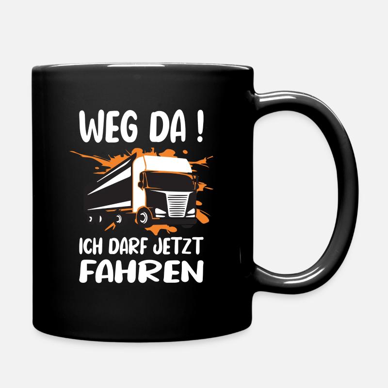 LKW Führerschein Bestanden Weg Da! Geschenk - Tasse einfarbig - Schwarz