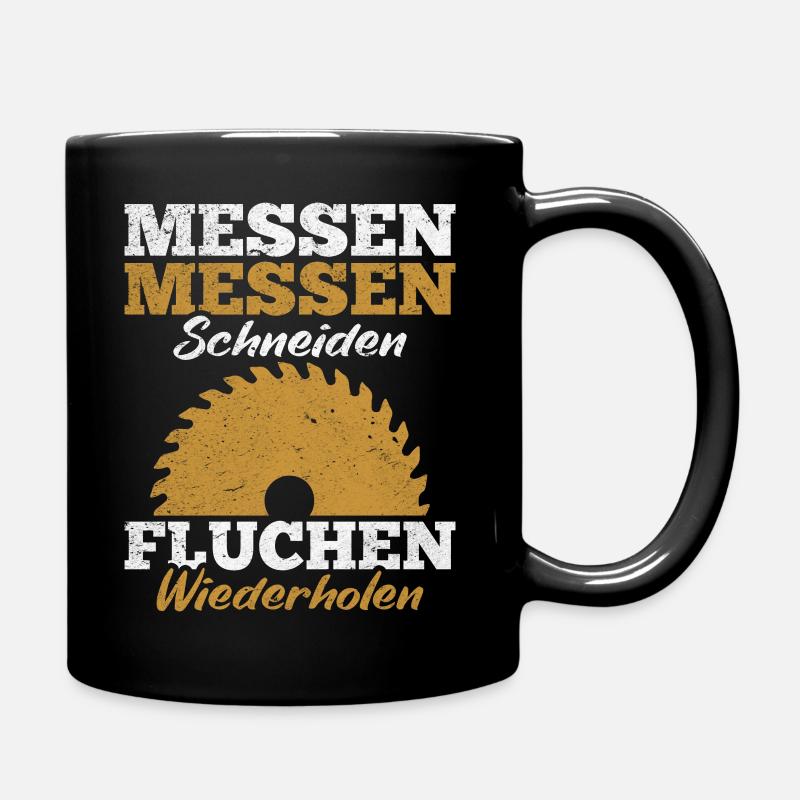 Witziger Spruch Schreiner - Tasse einfarbig - Schwarz