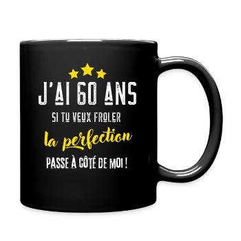 J'ai 60 ans cadeau anniversaire 60 ans humour - Mug uni - noir - Droite