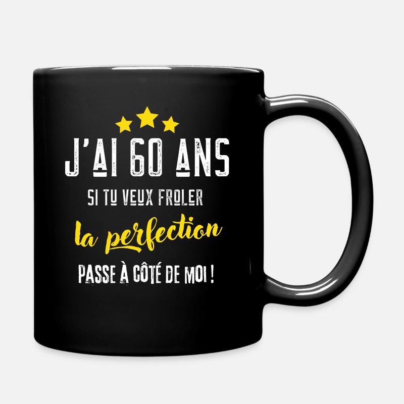 J'ai 60 ans cadeau anniversaire 60 ans humour - Mug uni - noir