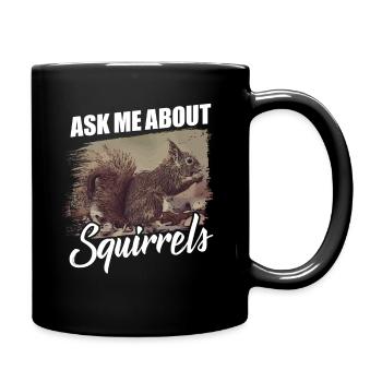 Écureuil - Mug uni - noir - Droite