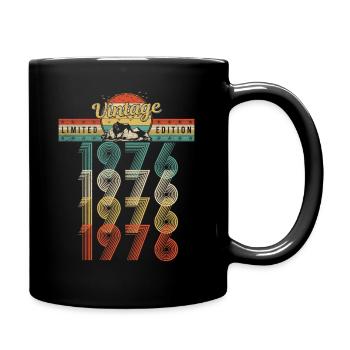 Anniversaire Né 1976 Millésime Année de naissance 1976 - Mug uni - noir - Droite
