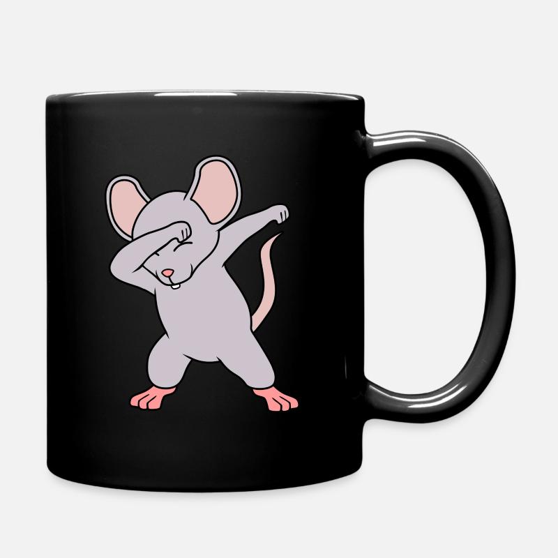 Maus - Tasse einfarbig - Schwarz
