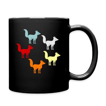 Renard - Mug uni - noir - Droite