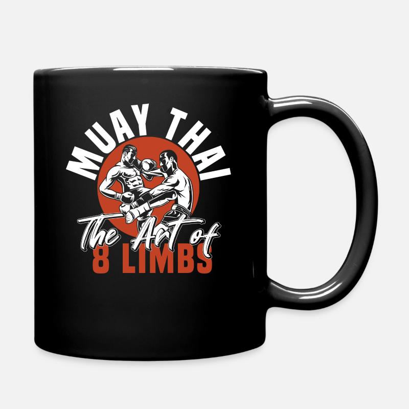 Thaiboxen 8 Limbs Muay Thai - Tasse einfarbig - Schwarz