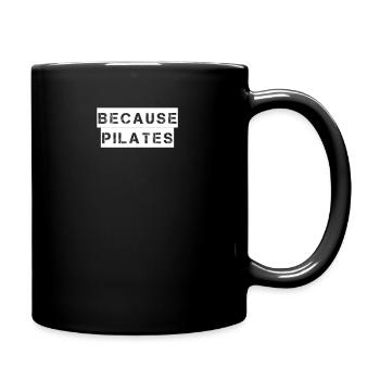 Pilates - Parce que le Pilates - Mug uni - noir - Droite