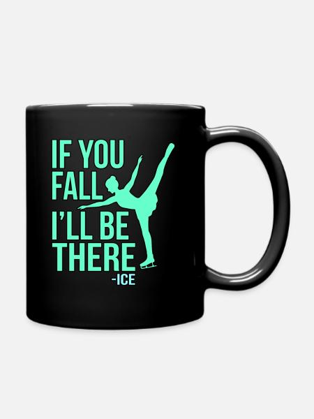 Eiskunstlauf Geschenk - Tasse einfarbig - Schwarz