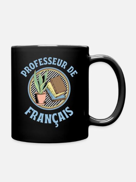 Professeur de français cadeau original livre - Mug uni - noir