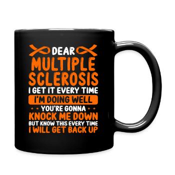 Multiple Sclerosis Awareness Month MS Ribbon - Tasse einfarbig - Schwarz - Rechts