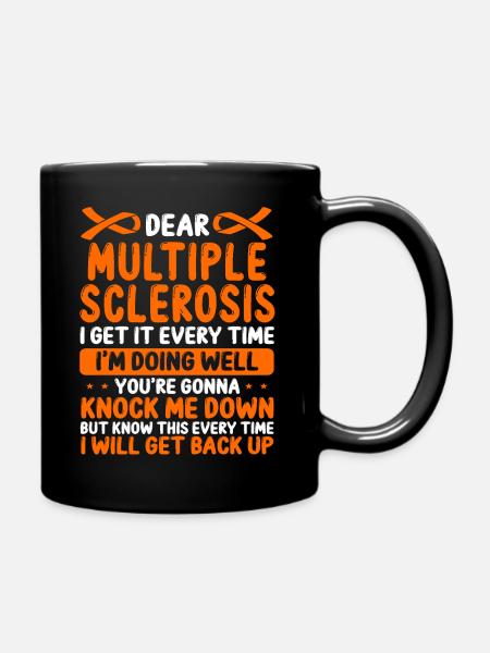 Multiple Sclerosis Awareness Month MS Ribbon - Tasse einfarbig - Schwarz